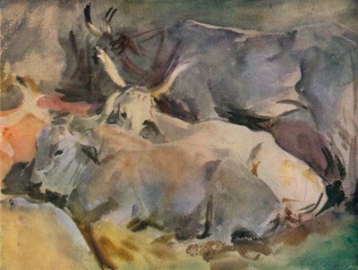 Bœufs à Sienne - John Singer Sargent