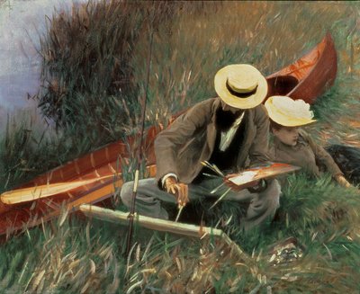 Paul Helleu dessinant sa femme, 1889 - John Singer Sargent