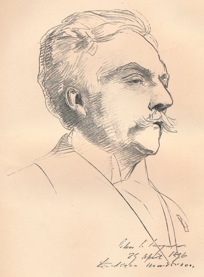 Portrait-croquis de M. Gabriel Fauré, vers 1889 - John Singer Sargent