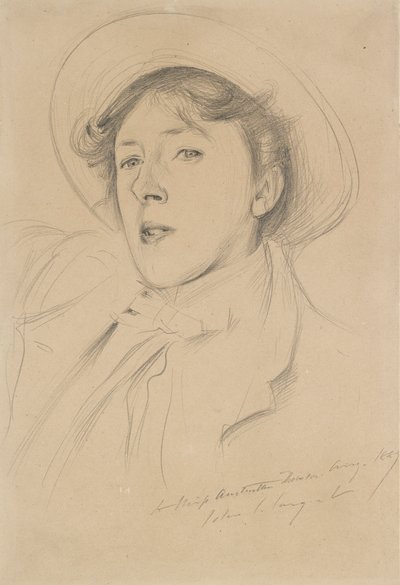 Portrait de Vernon Lee, 1889 - John Singer Sargent