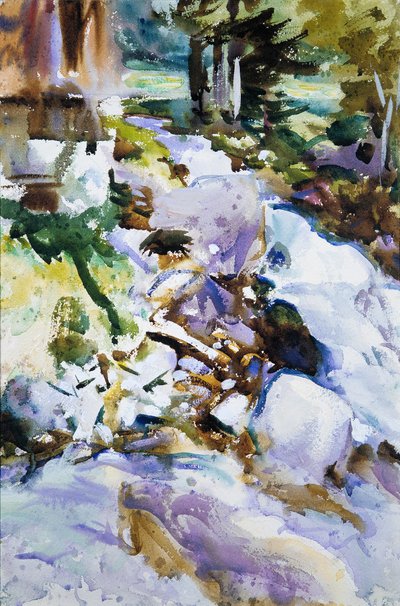Ruisseau rapide, c.1904-11 - John Singer Sargent