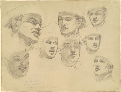 Études pour entrer en guerre - John Singer Sargent