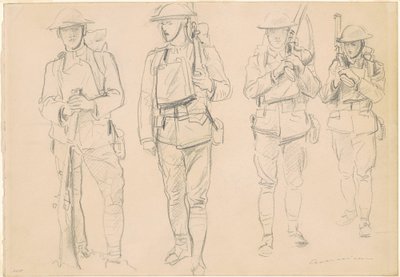Études pour "Entrer en guerre" - John Singer Sargent