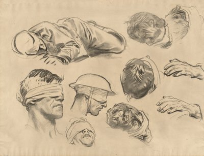 Études pour Gassed, 1918-1919 - John Singer Sargent
