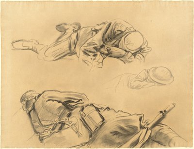 Études pour Gassed, 1918-1919 - John Singer Sargent