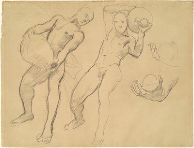 Études de Notus pour "Les Vents" - John Singer Sargent