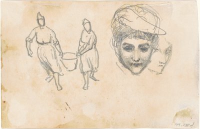 Études de paysans [verso] - John Singer Sargent