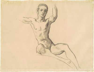 Étude pour figure au-dessus de "Musique" - John Singer Sargent