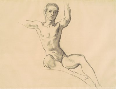 Étude pour la figure au-dessus de la musique, 1919-1920 - John Singer Sargent