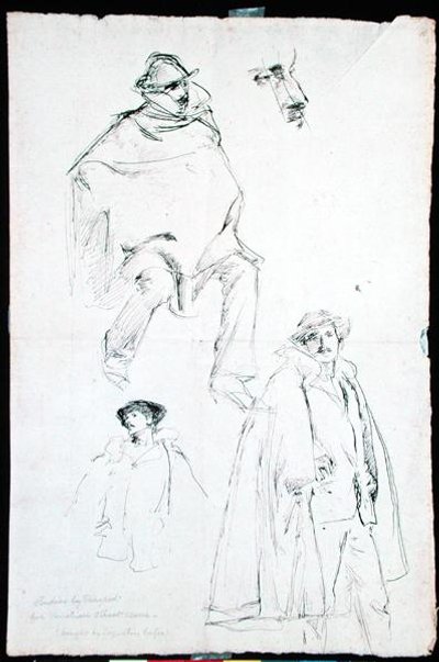 Étude pour une scène de rue vénitienne - John Singer Sargent