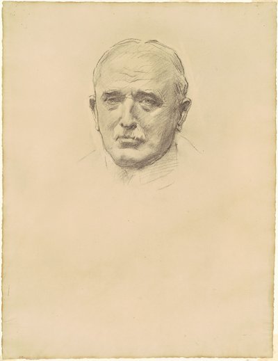Étude du maréchal John French pour "Officiers généraux de la Première Guerre mondiale" - John Singer Sargent