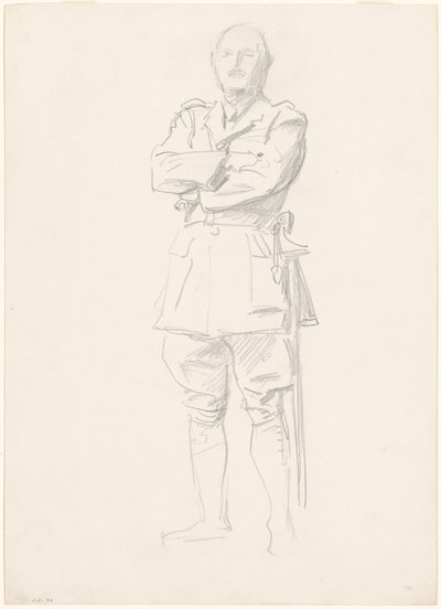 Étude du général Louis Botha pour "Officiers généraux de la Première Guerre mondiale" - John Singer Sargent