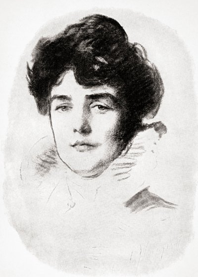 Jeanette Jennie Jerome, Lady Randolph Churchill et mère de Sir Winston Churchill - John Singer after Sargent