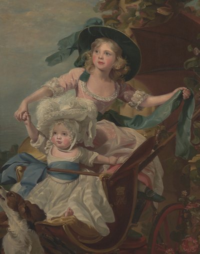 Deux princesses, Sophia et Amelia, filles de Sa Majesté, le roi George III, vers 1785 - John Singleton (after) Copley