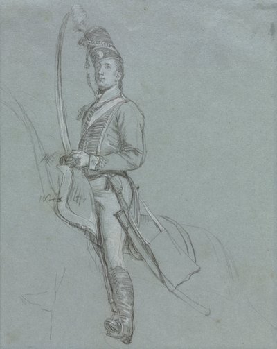 Un officier hussard à cheval, 1812 - John Singleton Copley