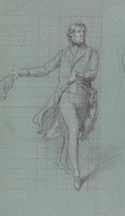 Capitaine W. Fairfax, étude de figure pour la peinture de la Victoire de Lord Duncan - John Singleton Copley