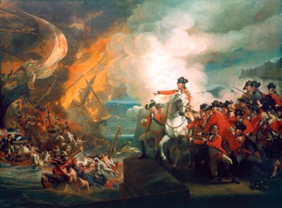 Défaite des batteries flottantes à Gibraltar, 1782 vers 1783 - John Singleton Copley