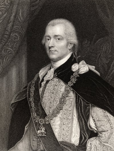 George John Spencer, 2e comte Spencer, gravé par B. Holl, de 