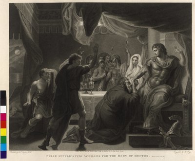 Priam suppliant Achille pour le corps d