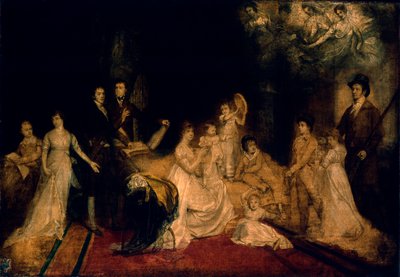 Croquis de la famille Knatchbull à Mersham-le-Hatch, Kent, 1800-03 - John Singleton Copley