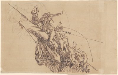 Étude pour "La défaite des batteries flottantes à Gibraltar" - John Singleton Copley