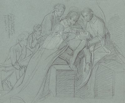 Étude pour le groupe central dans la Mort du Comte de Chatham - John Singleton Copley