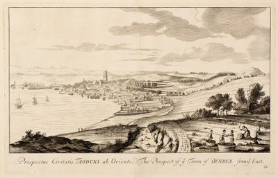 La perspective de la ville de Dundee depuis l