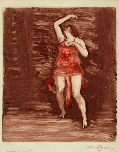Isadora en révolte, c.1915 - John French Sloan