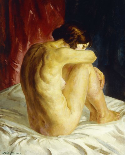 Nue regardant en arrière - John French Sloan