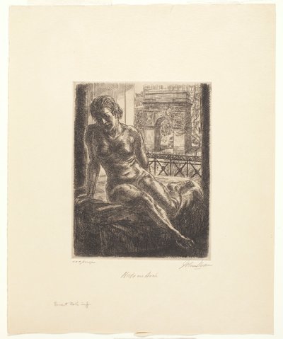 Nu et arche - John French Sloan