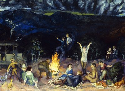Pique-nique sur la Crête - John French Sloan