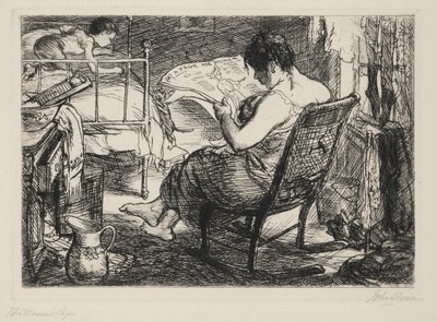 La page des femmes - John French Sloan