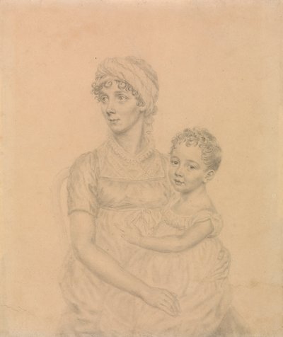 Lady Wigram avec son fils infant, William Pitt Wigram - John Smart