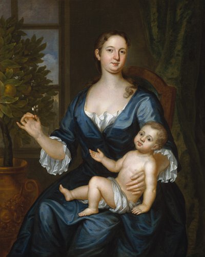 Mme Francis Brinley et son fils Francis - John Smibert