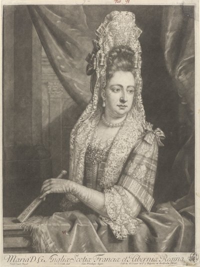 Portrait de Maria II Stuart - John Smith