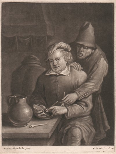 Un fumeur assis à table - John Smith