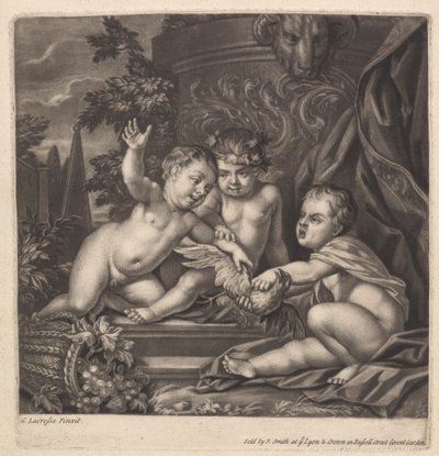 Enfants se battant pour un oiseau - John Smith
