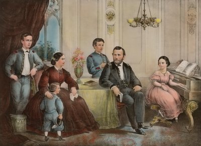 Le général Grant et sa famille - Dédié avec respect au peuple des États-Unis - John Smith