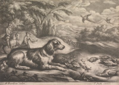 Chien de chasse et faisans - John Smith