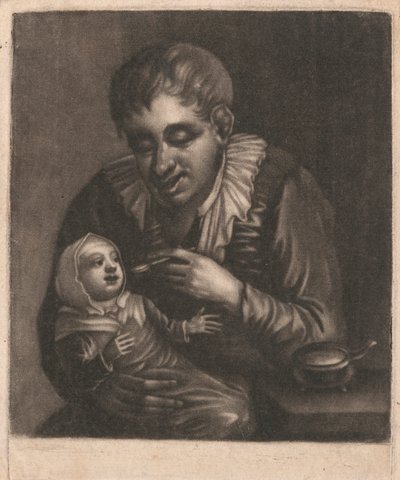 Homme nourrissant un enfant - John Smith