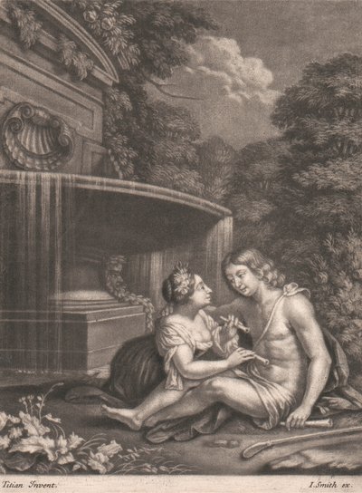 Vénus Retenant Adonis de la Chasse - John Smith