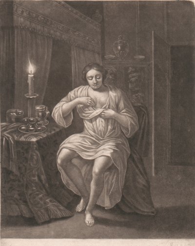 Femme se déshabillant - John Smith