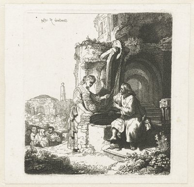 Christ et la femme de Samarie parmi les ruines - John Smith of Chichester