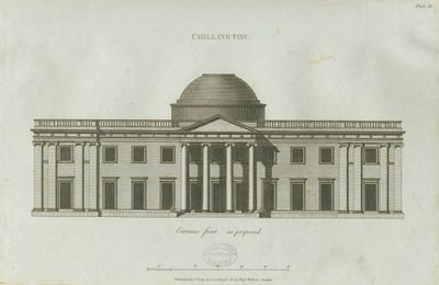Chillington Hall : gravure - John Soane