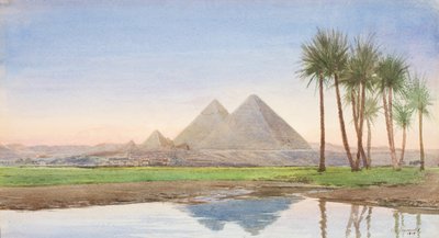 Les Pyramides de Gizah (2ème étude), vers 1907-10 - John Somerscales