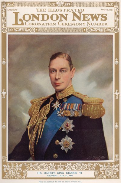 Portrait du roi George VI (1895-1952) de 