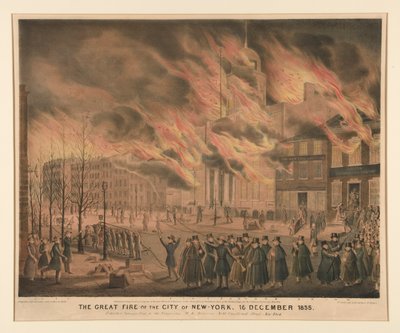 Le Grand Incendie de la ville de New York, 16 décembre 1835 - John T. Bowen