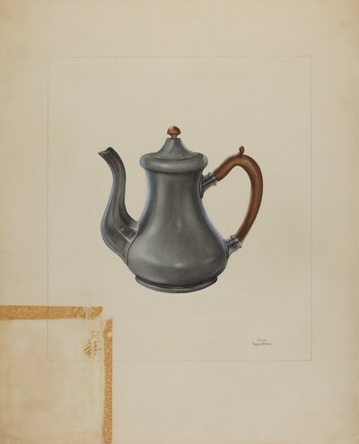 Théière en étain, 1935-1942 - John Tarantino