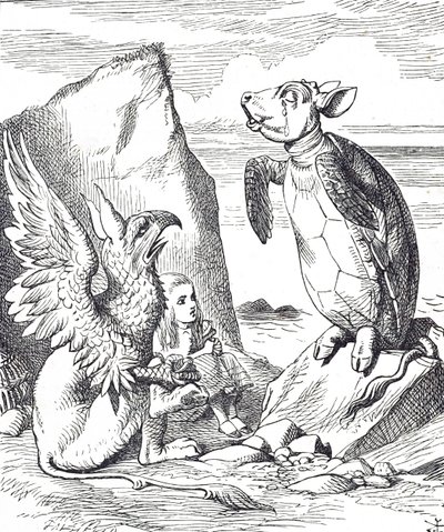 Alice, la Fausse Tortue et le Griffon des Aventures d