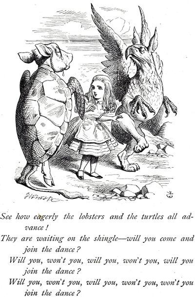 Alice, la Fausse Tortue et le Griffon d